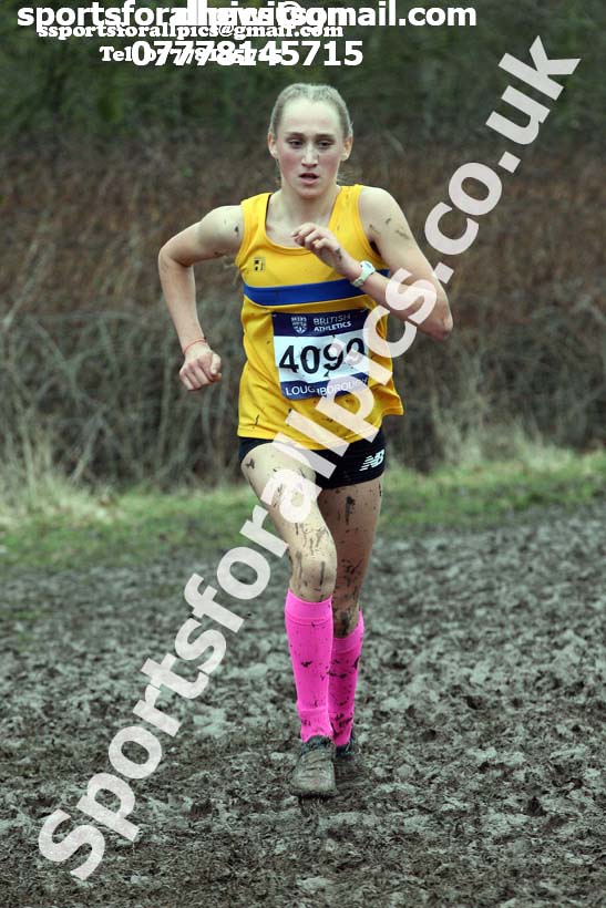Girls under-15s 2018 British Inter Counties Cross Country Champs., Prestwold Hall, Loughborough. Photo: David T. Hewitson/Sports for All Pics